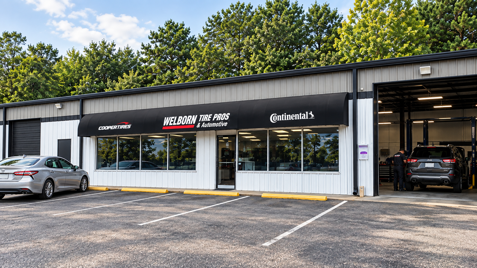 Welborn Tire Pros shop on Salem Church Road in Anderson, South Carolina